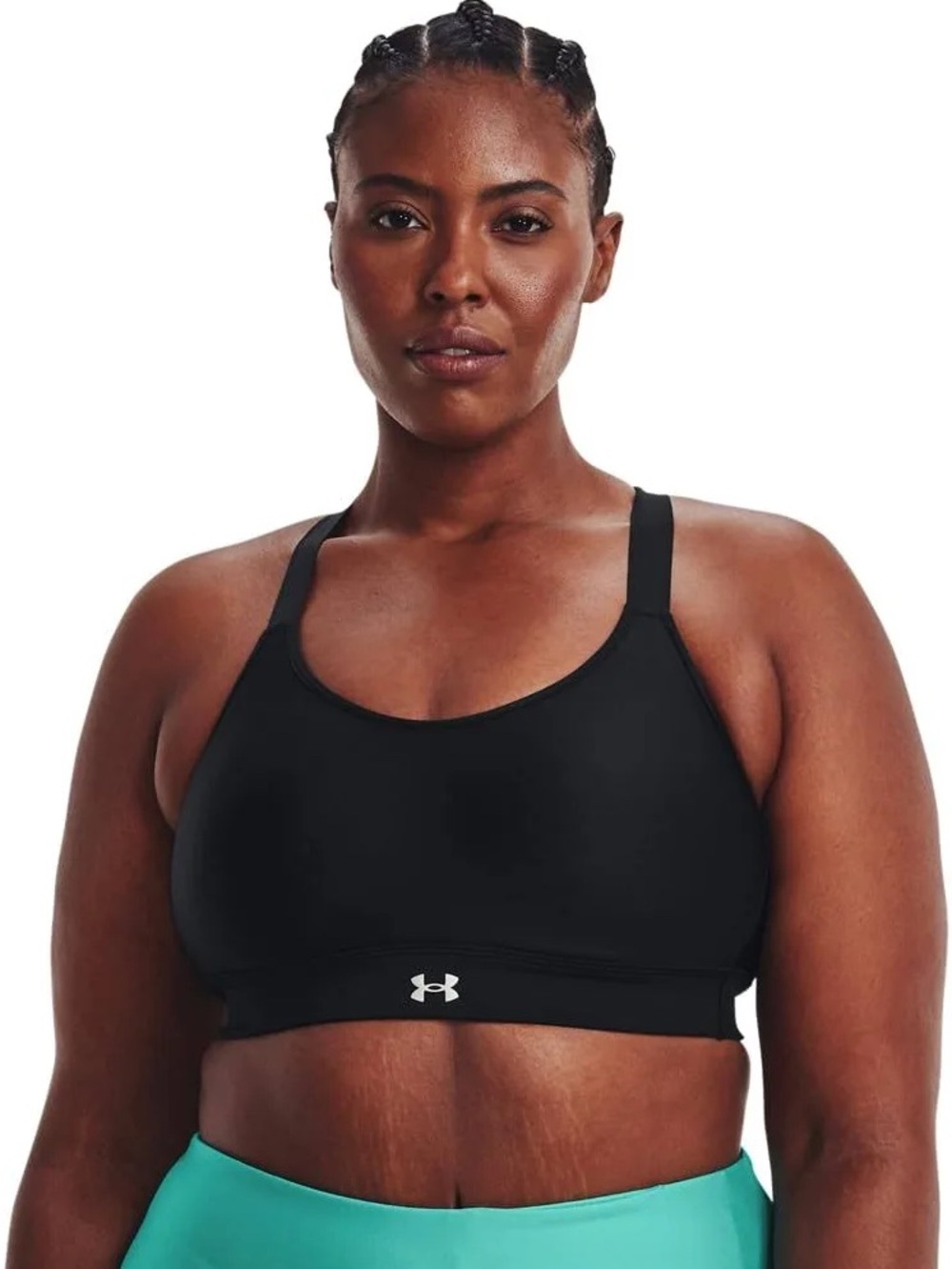 Under Armour Continuum Athletic Bra 38DD Black Convertible High Support Wirefree